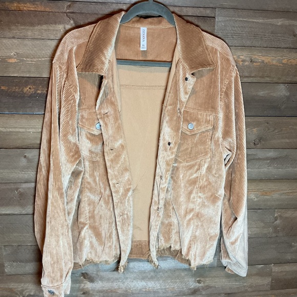 zenana Jackets & Blazers - Zenana Carmel Colored Lightweight Corduroy Shirt Jacket Shacket Women’s Size XL